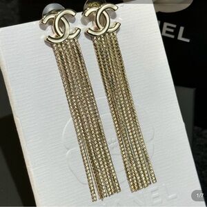 Elegant Gold Fringe Earrings